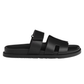 Hermes Chypre Slides / Sandals / Slippers Black
